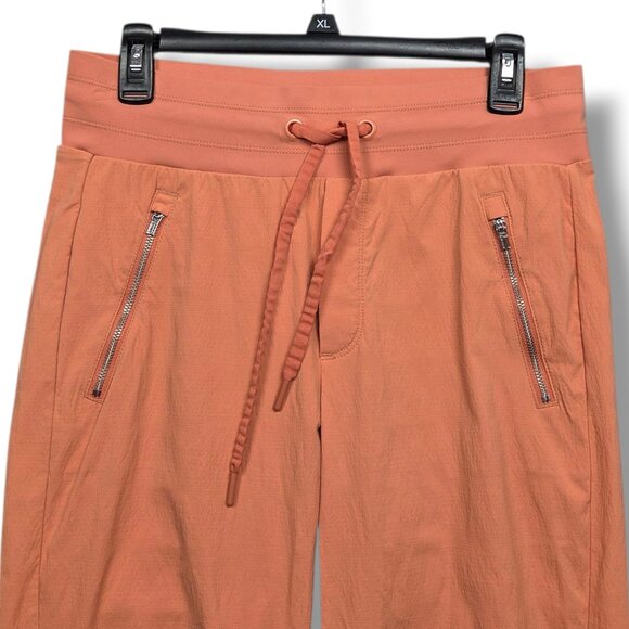 Athleta Trekkie North Crop 23" Jogger Womens 6 Orange Ripstop Pants - Picture 2 of 9